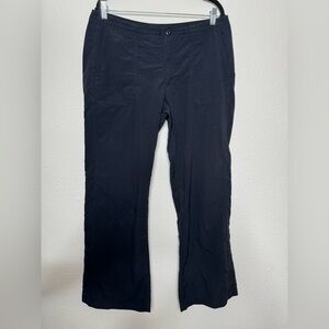 Patagonia Inter Continental Black Hiking Pants Roll Up Convertible Women's 14